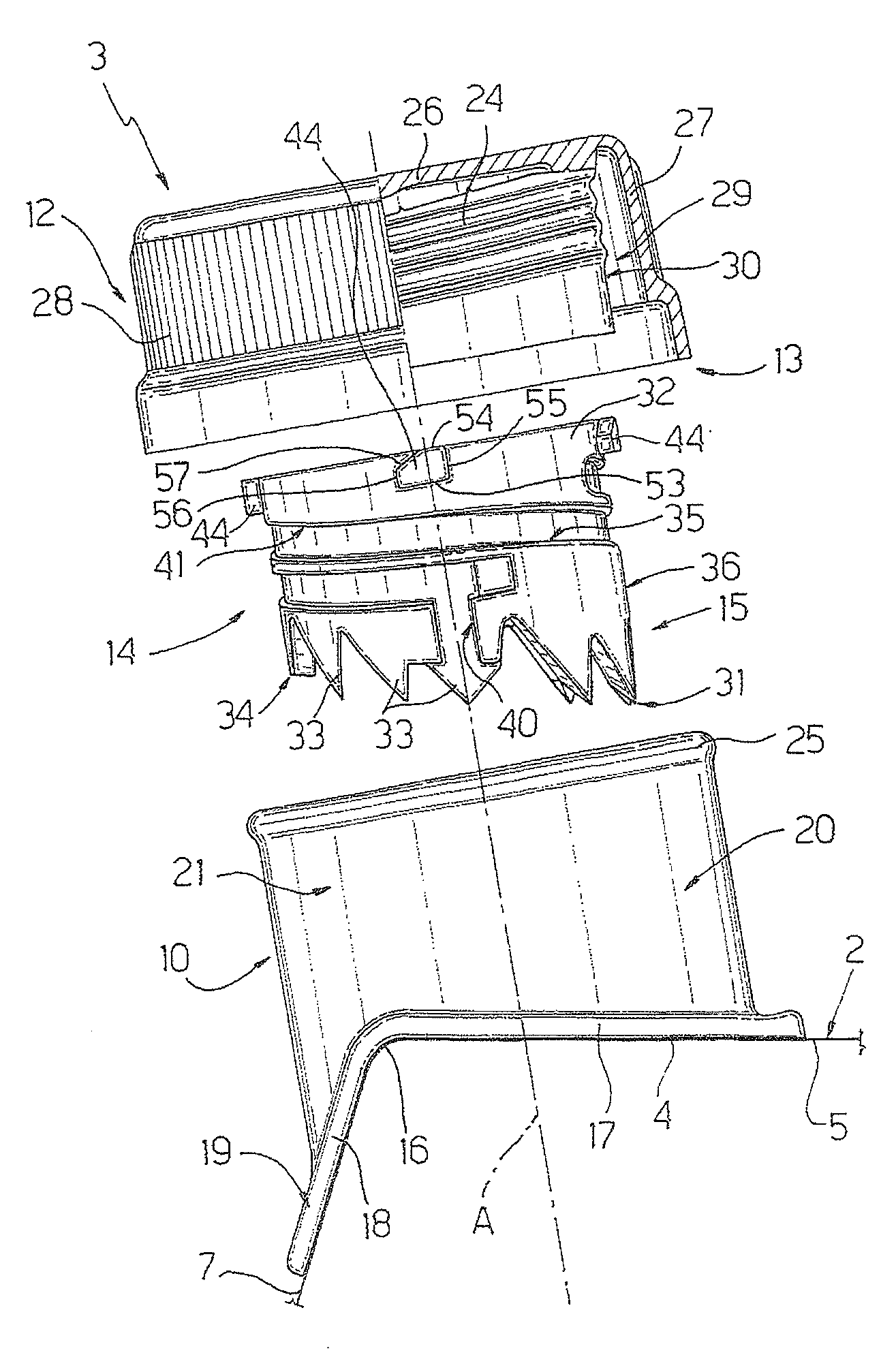 Reclosable opening device for packages of pourable food products