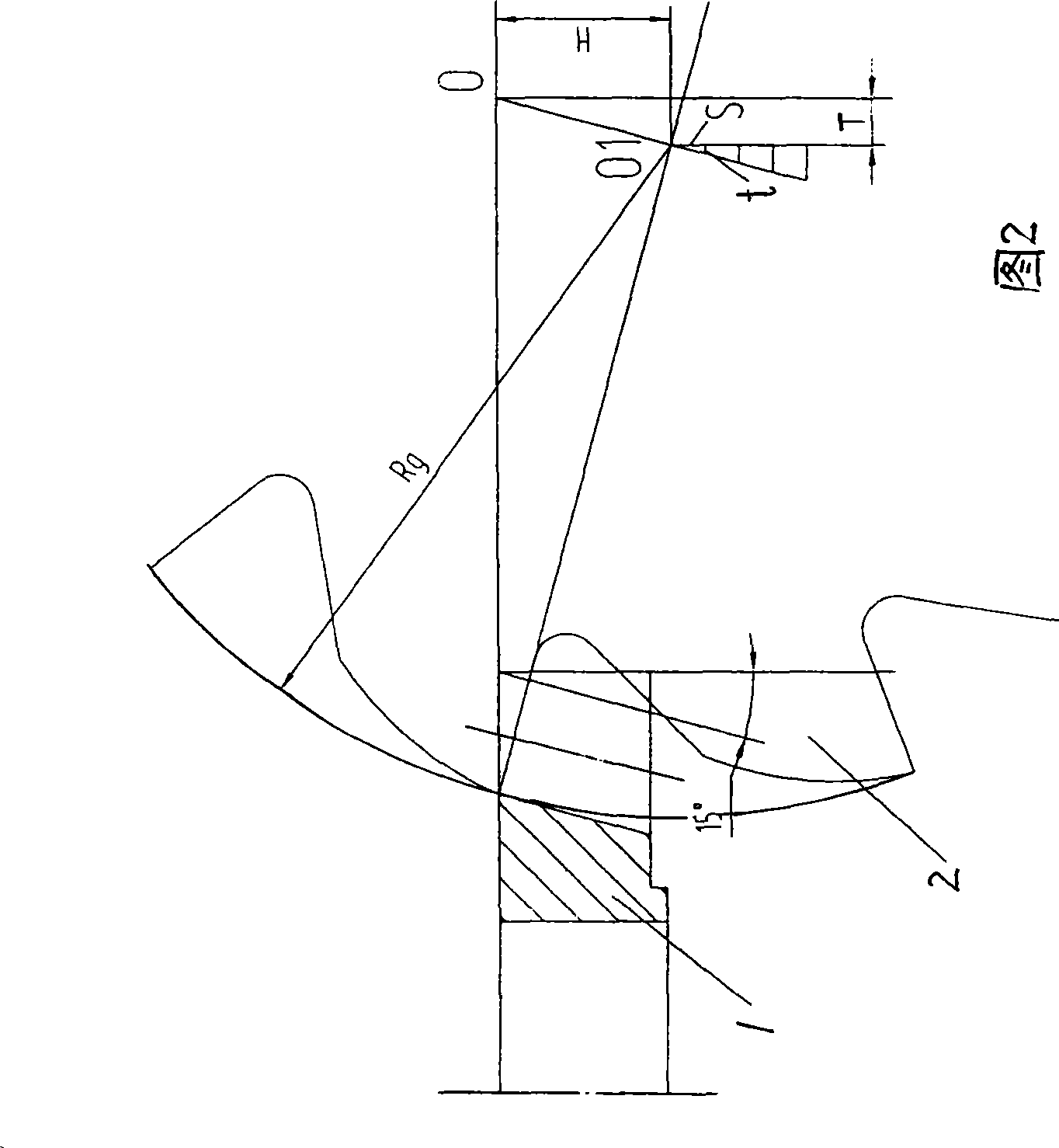 Technique for producing and processing chamfering tool for cylindrical gear double-side tooth profile