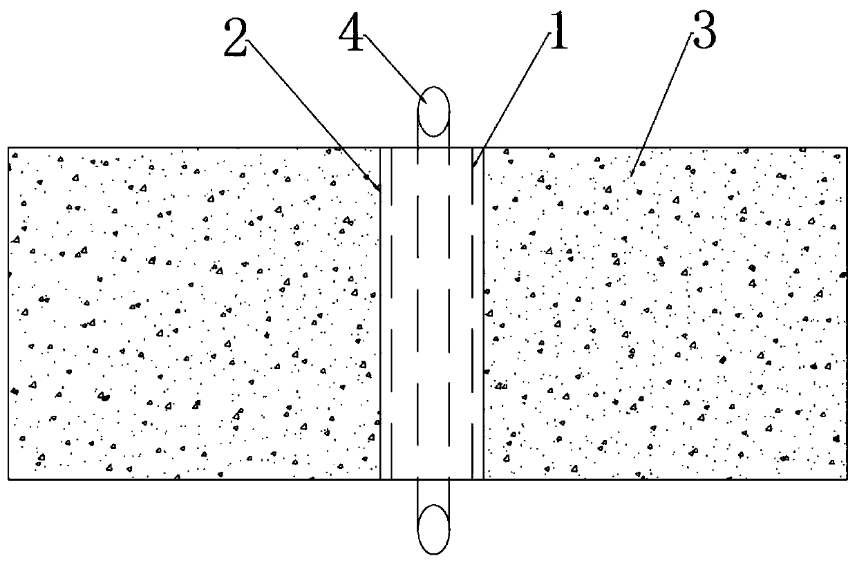 Temporary road rapid threading pipeline and threading method