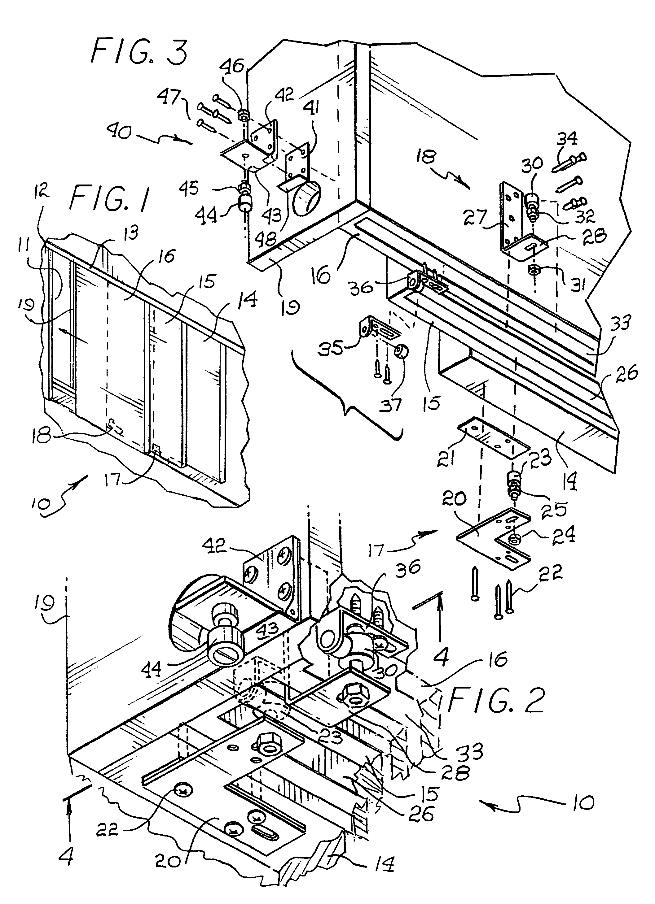 Multiple door joining assembly
