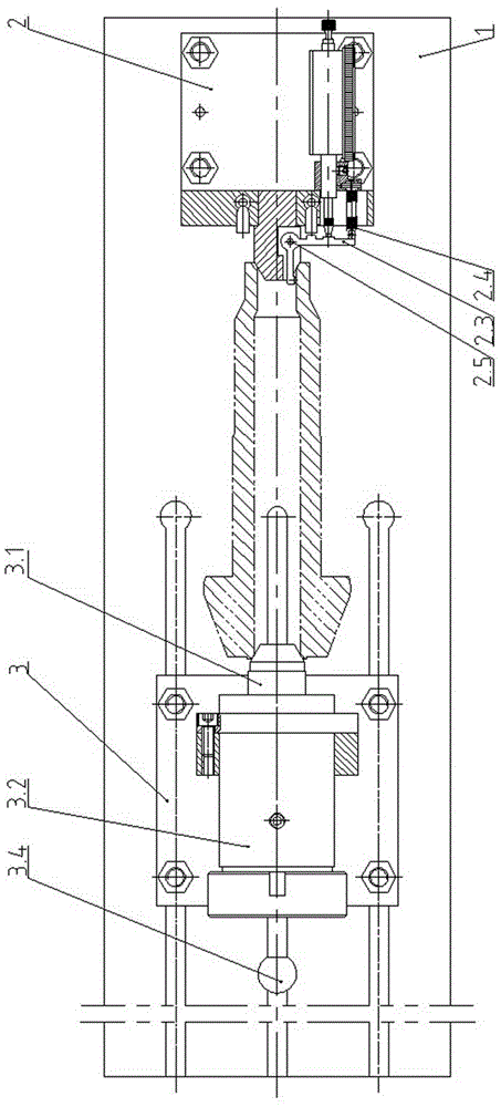 Gauge for radial run-out of inner bore walls at two ends of hollow shaft