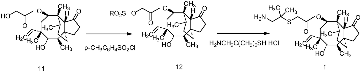 A kind of synthetic method of warnemulin hydrochloride