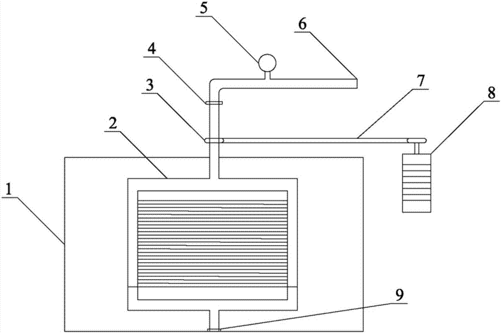 Method and device for prolonging sequencing-batch membrane bioreactor membrane service life