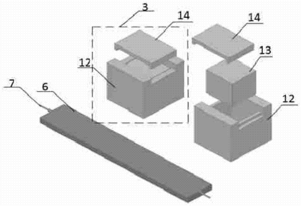 A high temperature heat storage valley energy utilization device using magnesia iron bricks to encapsulate molten salt