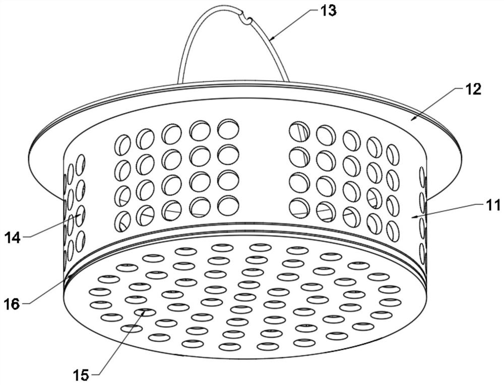 Water tank lifting basket with deodorization function