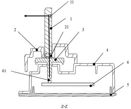 A temperature indicating device for an air conditioner