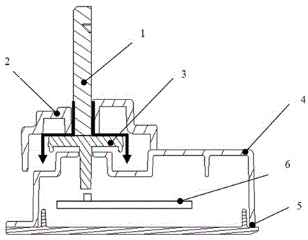 A temperature indicating device for an air conditioner