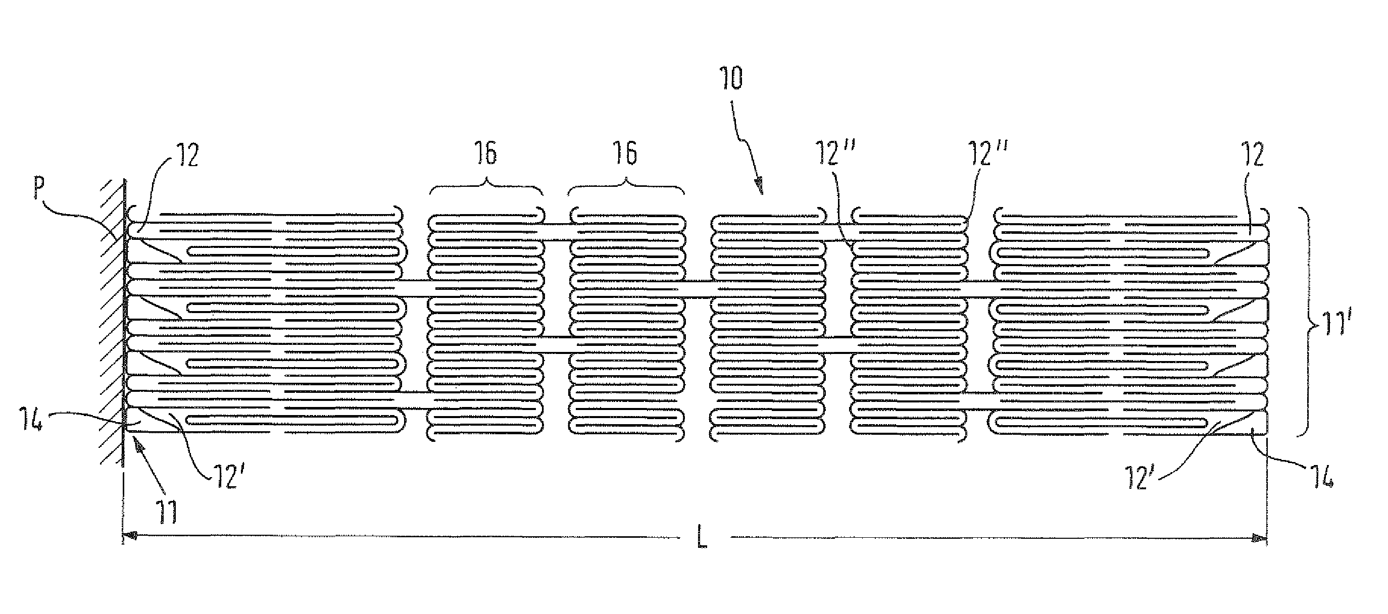Self-expansible stent with radiopaque markers and method of making such a stent