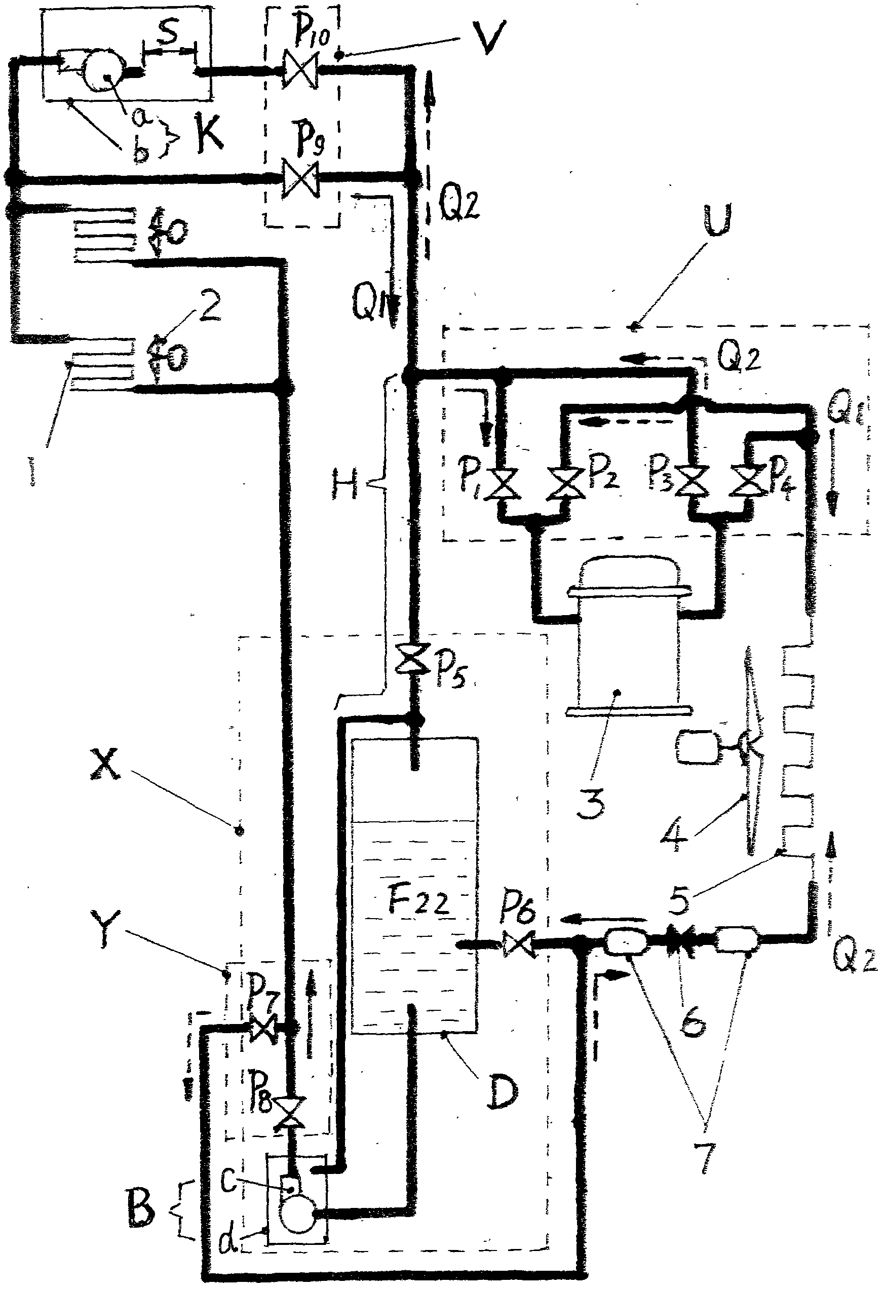 Waterless energy delivery ultra-high-rise building air-conditioning system