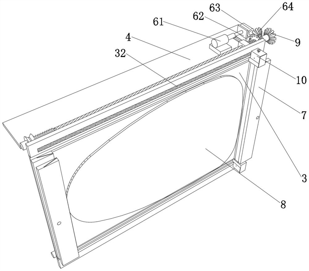 Rain wiping device of new energy automobile