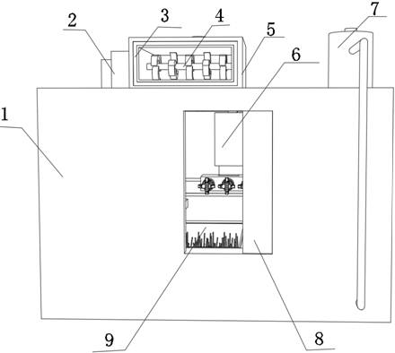 A paint crossing device and paint crossing method for valve processing