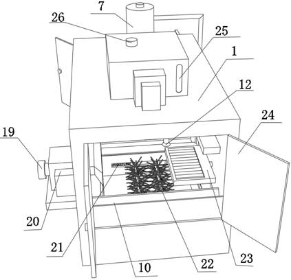 A paint crossing device and paint crossing method for valve processing