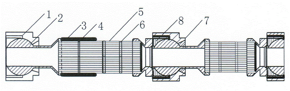 Offshore thermal oil recovery steam transport pipe