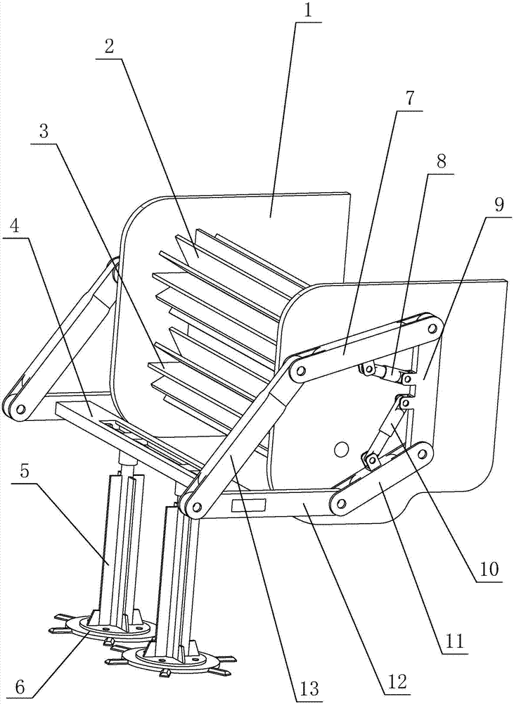 Variable-cutter-gap two-degree-of-freedom hydraulically-driven sugarcane cutting device