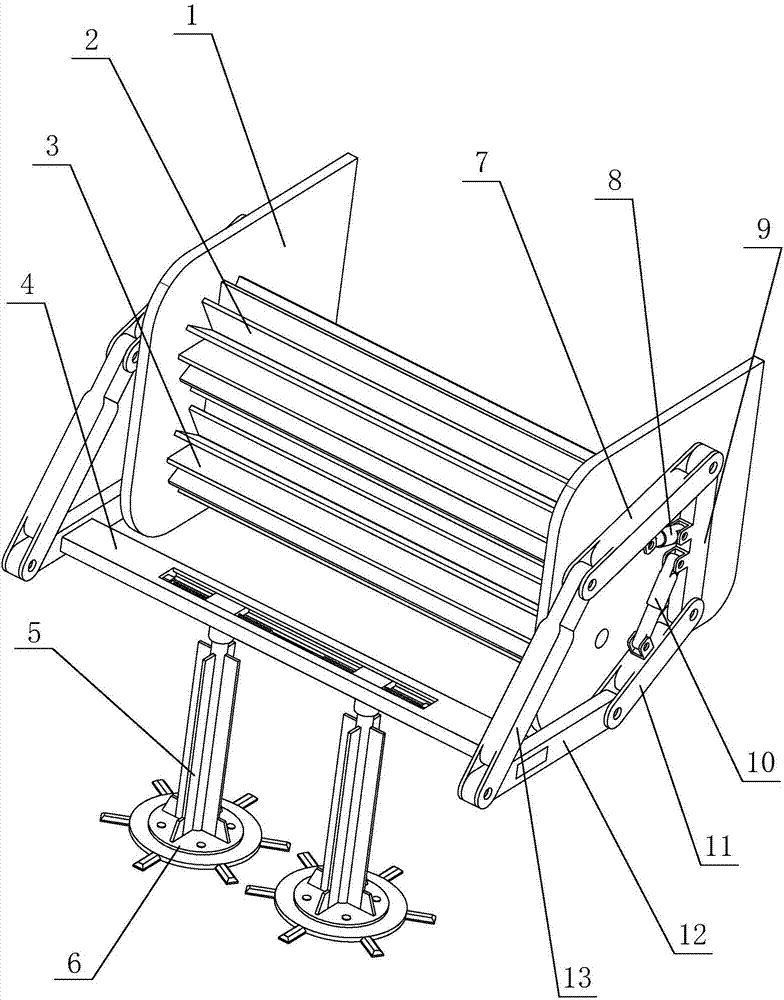 Variable-cutter-gap two-degree-of-freedom hydraulically-driven sugarcane cutting device