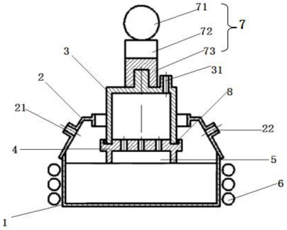 A glass molding device and its molding process with tin liquid and vacuum pumping