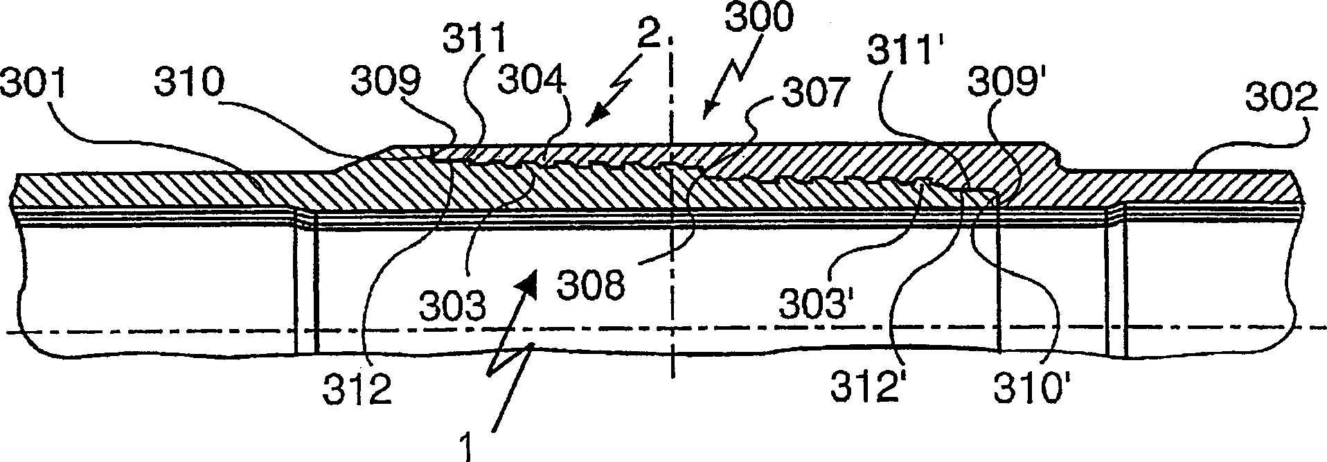 Threaded tubular element for fatigue resistant threaded tubular joint and resulting threaded tubular joint