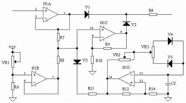 Direct-current submerged arc welding machine fusion depth increasing method and achieving circuit