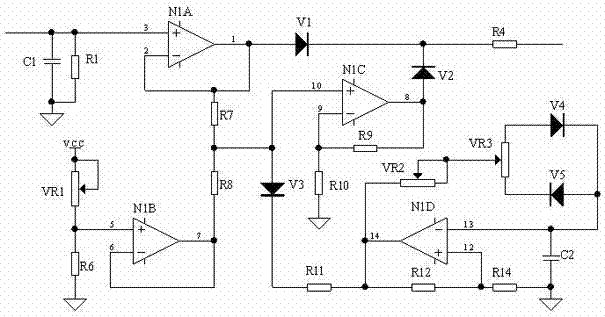 Direct-current submerged arc welding machine fusion depth increasing method and achieving circuit