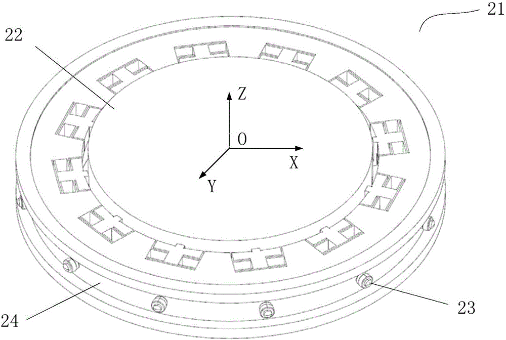 Optical component support structure, unit lens group, exposure optical system and photoetching machine