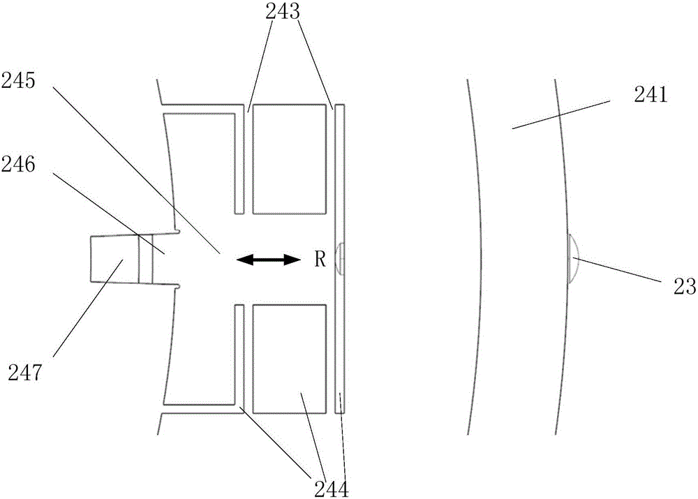 Optical component support structure, unit lens group, exposure optical system and photoetching machine