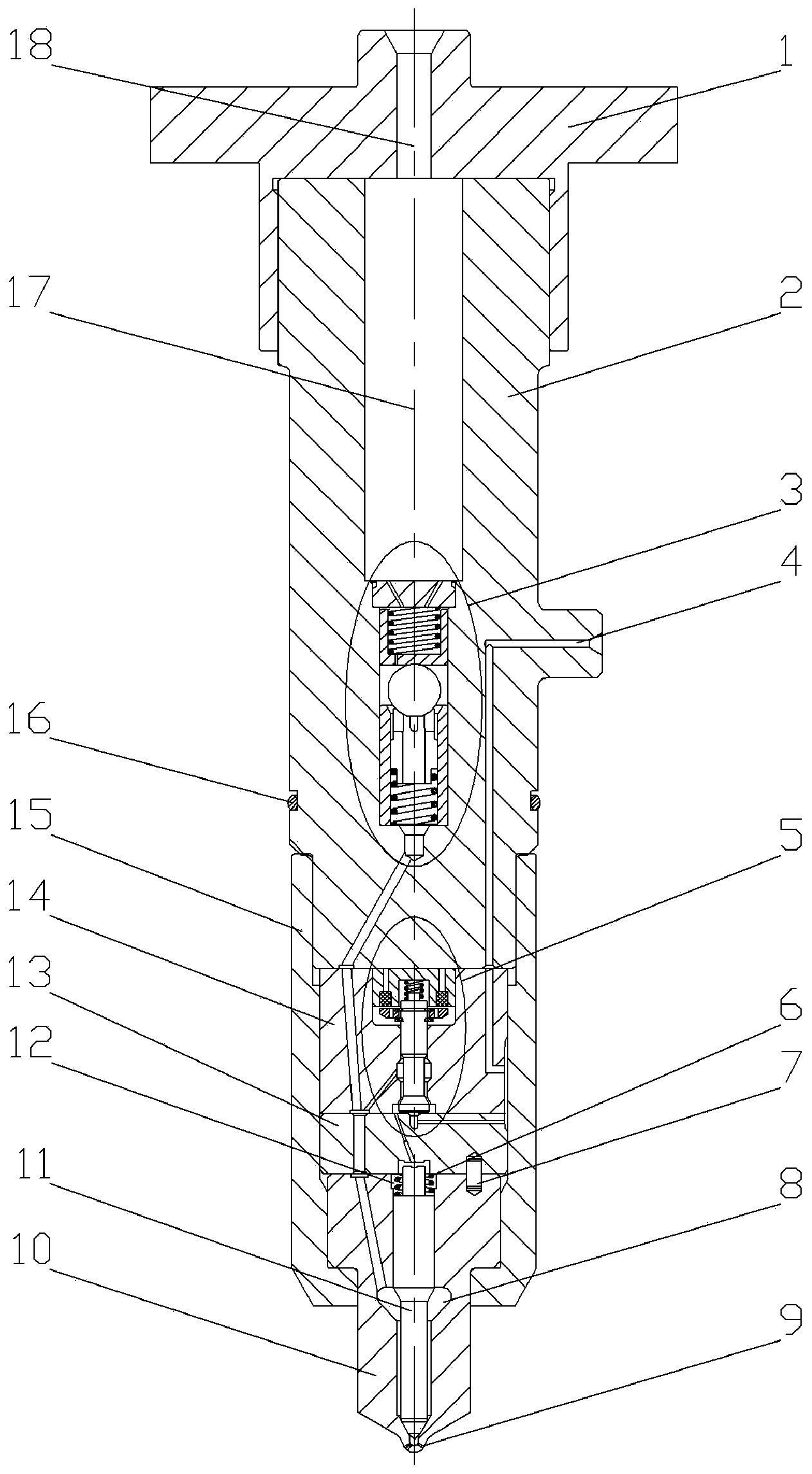 Pressure accumulation flow-limiting type electromagnetic control oil sprayer
