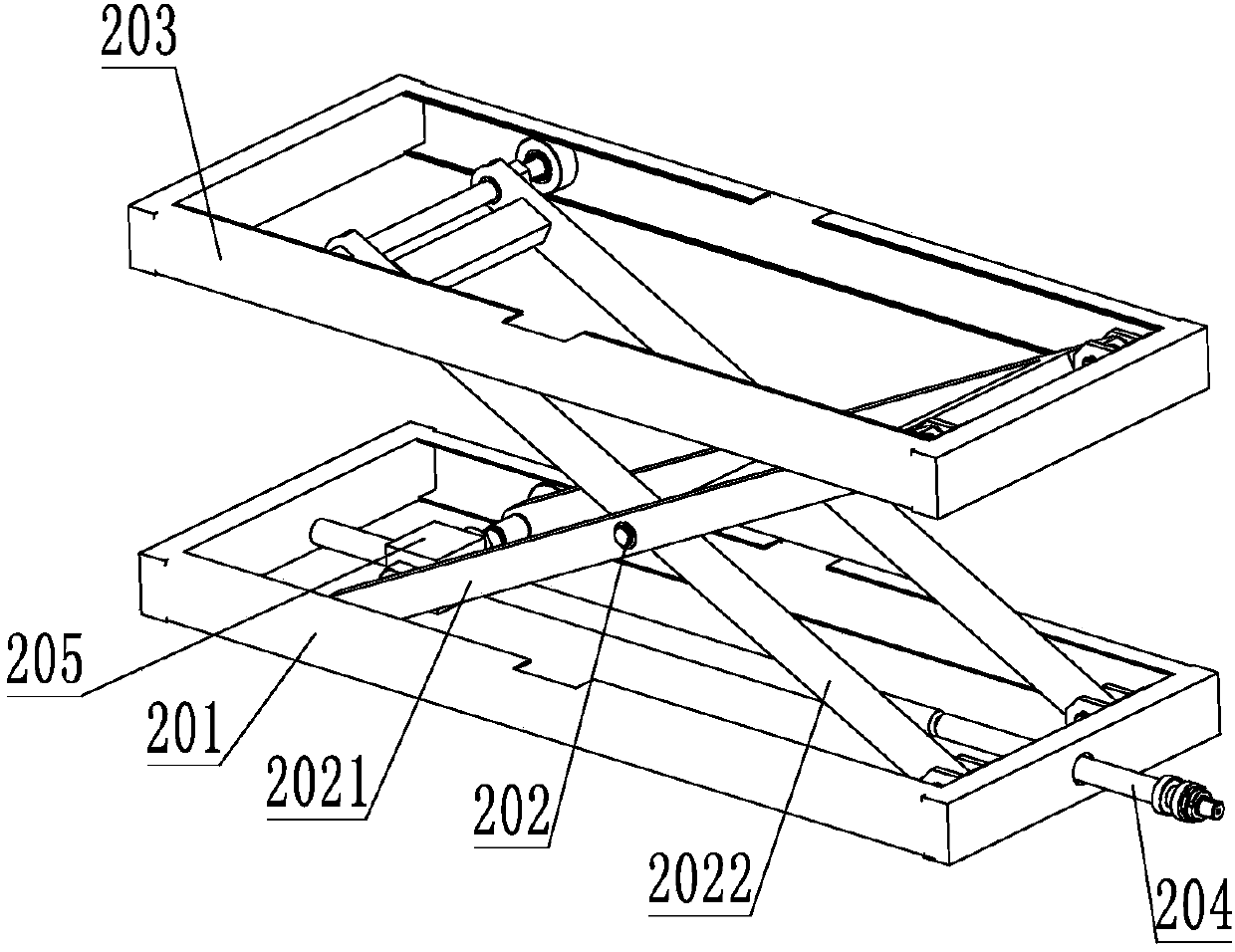 Fire machine lifting device