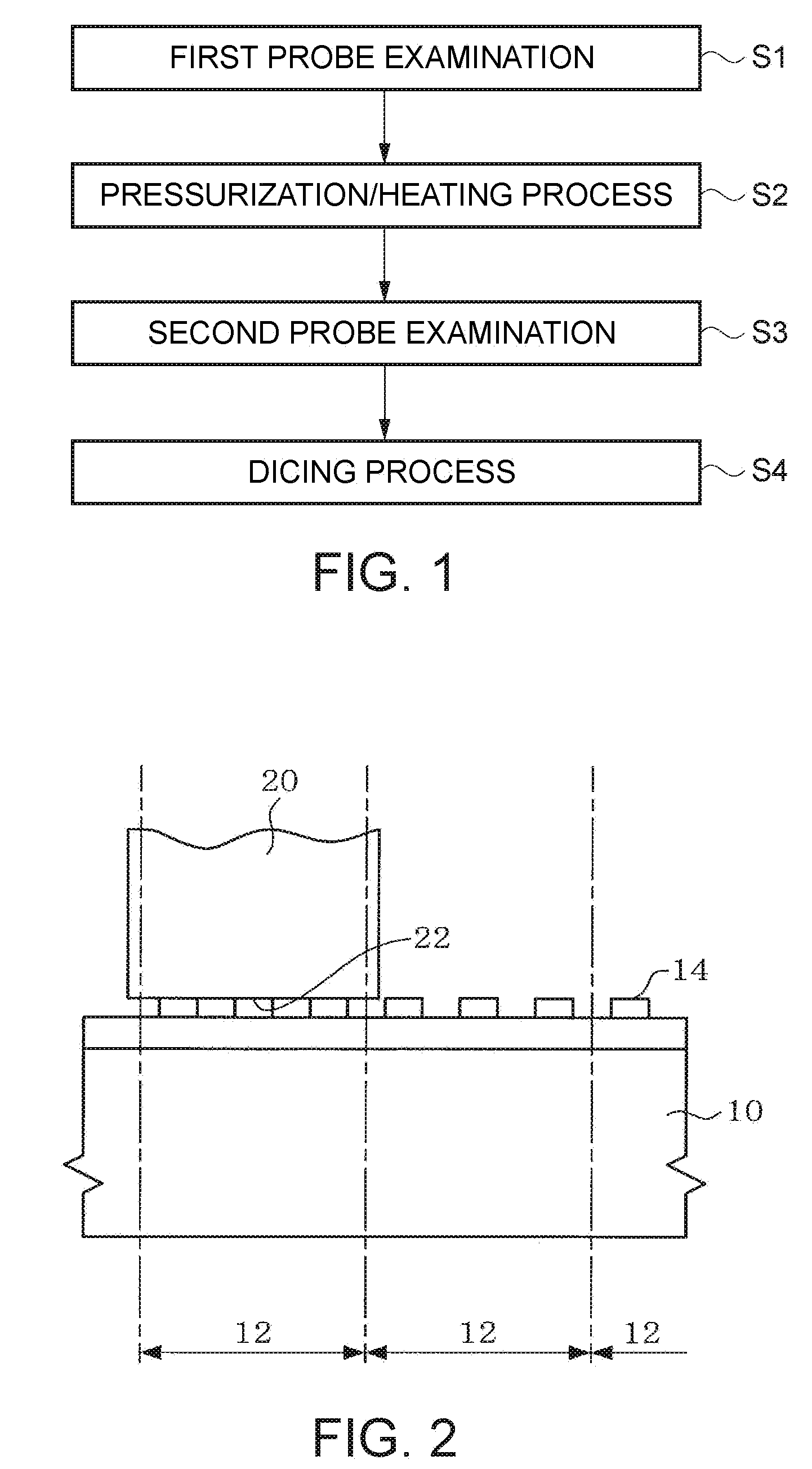 Semiconductor wafer examination method and semiconductor chip manufacturing method