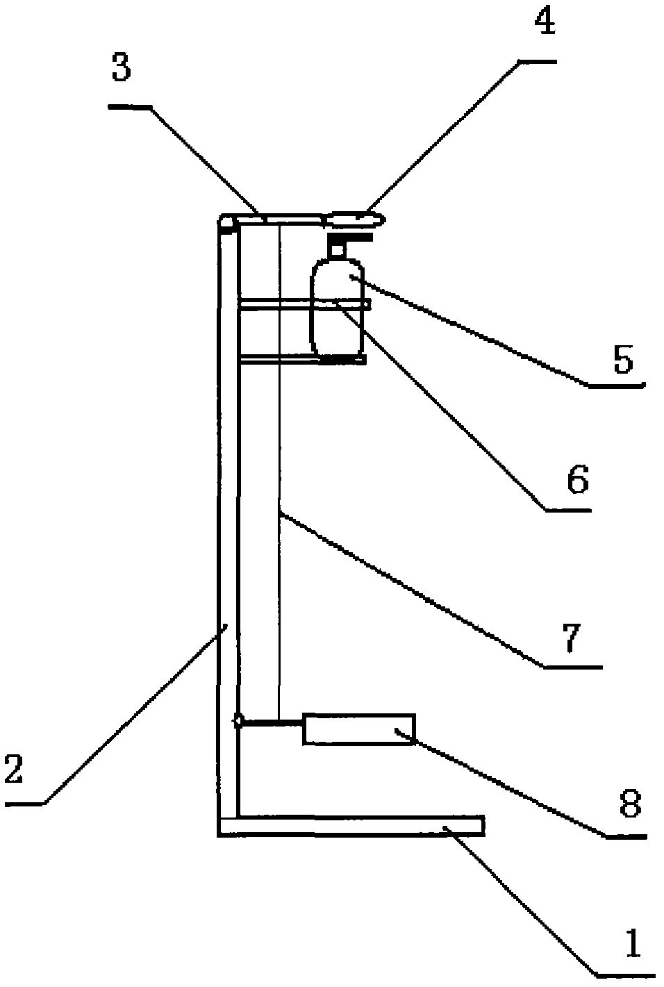 Column foot-operated squeezer