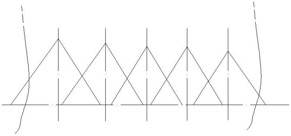 Stockyard bulk cargo boundary dimension parameter analog calculation method