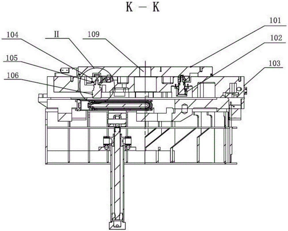 Multi-station angle changeable moving-out template capable of achieving positioning and locking of die spotting machine