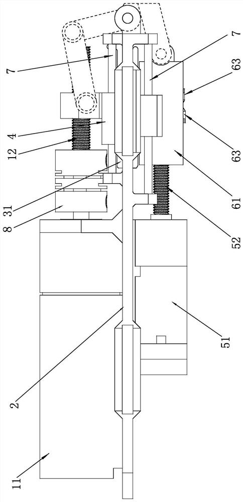 A variable stiffness linear drive device and a variable stiffness method