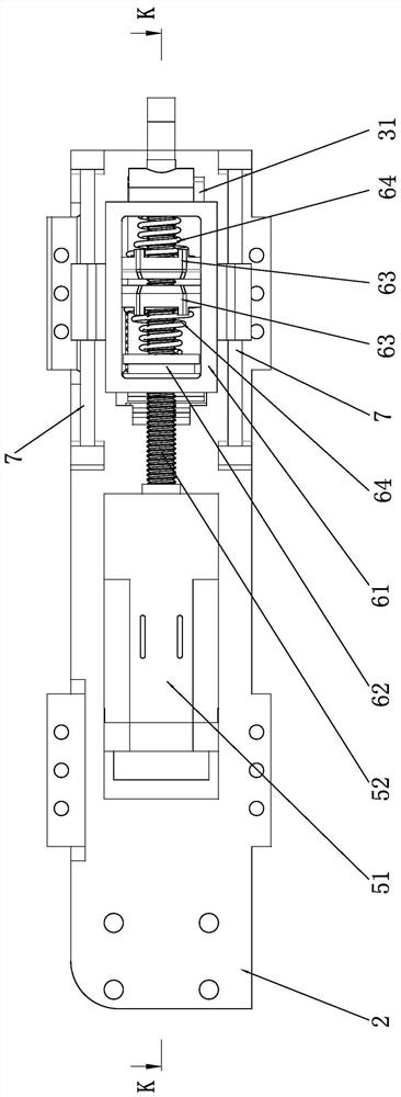 A variable stiffness linear drive device and a variable stiffness method