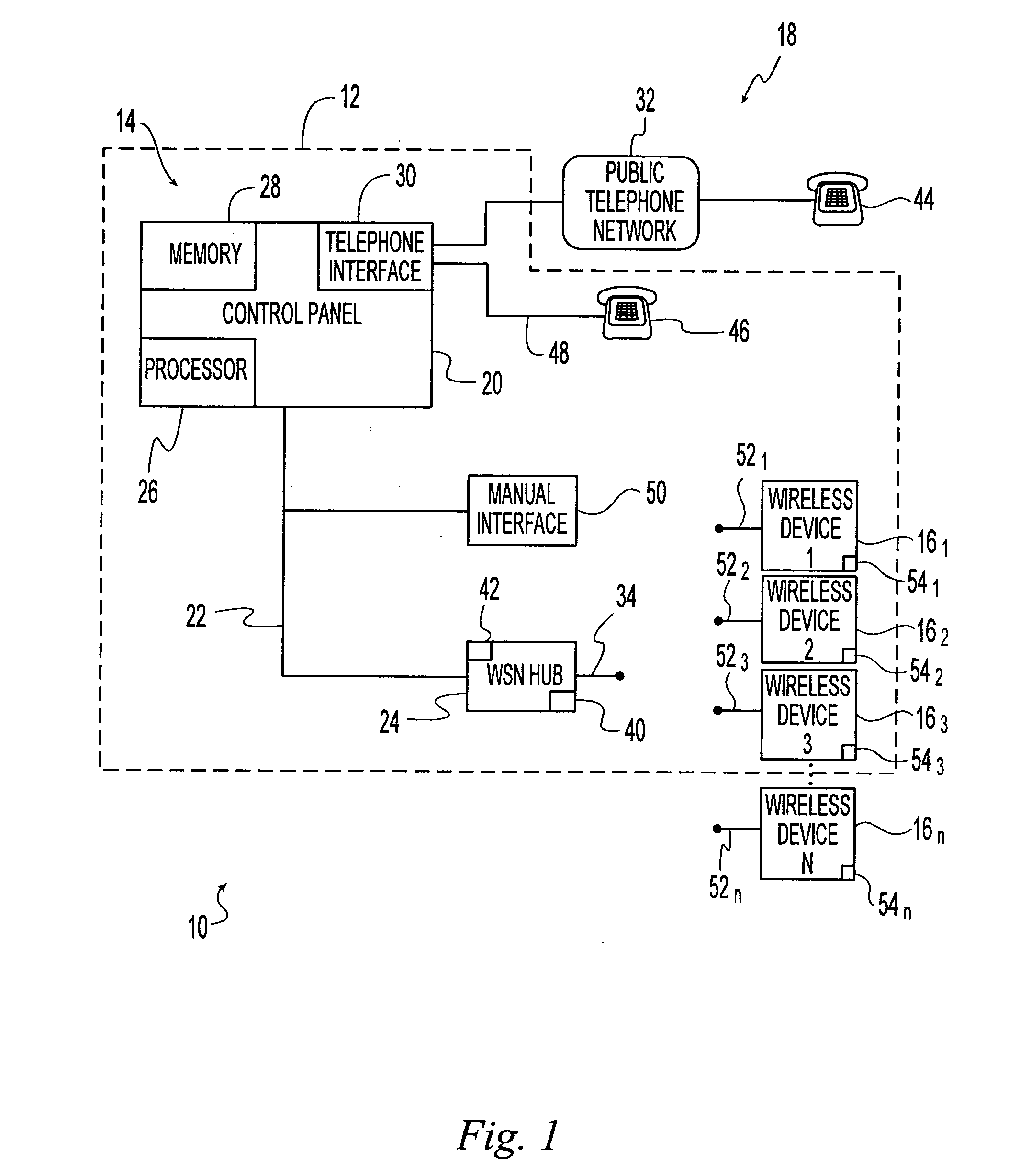 Method and apparatus for installing a wireless security system