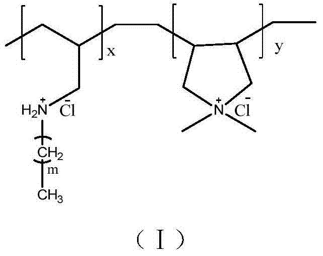 Preparation method of hydrophobically modified poly-cation chelating agent