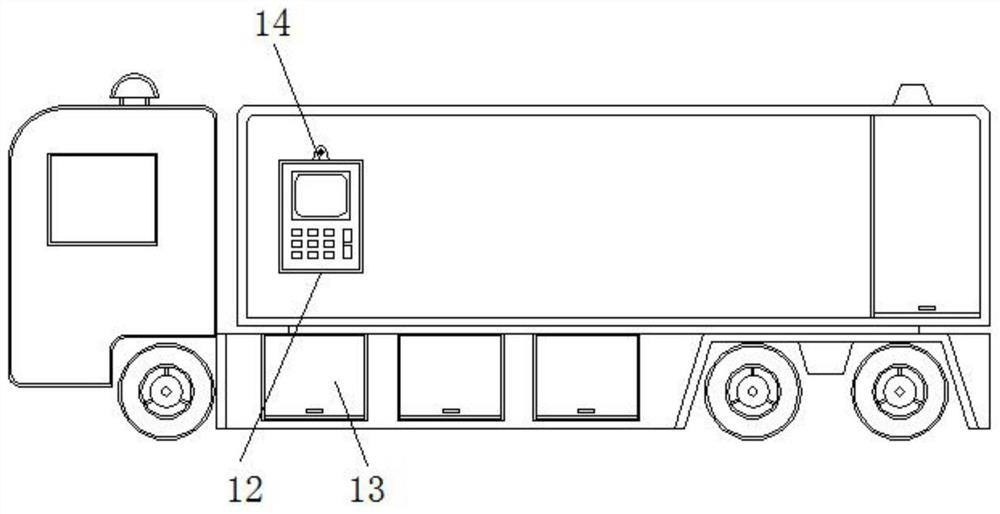 A fire truck water pump voltage stabilization control system and control method thereof