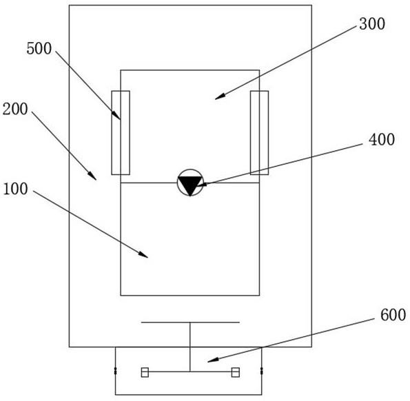 A circulating denitrification device for food industry wastewater