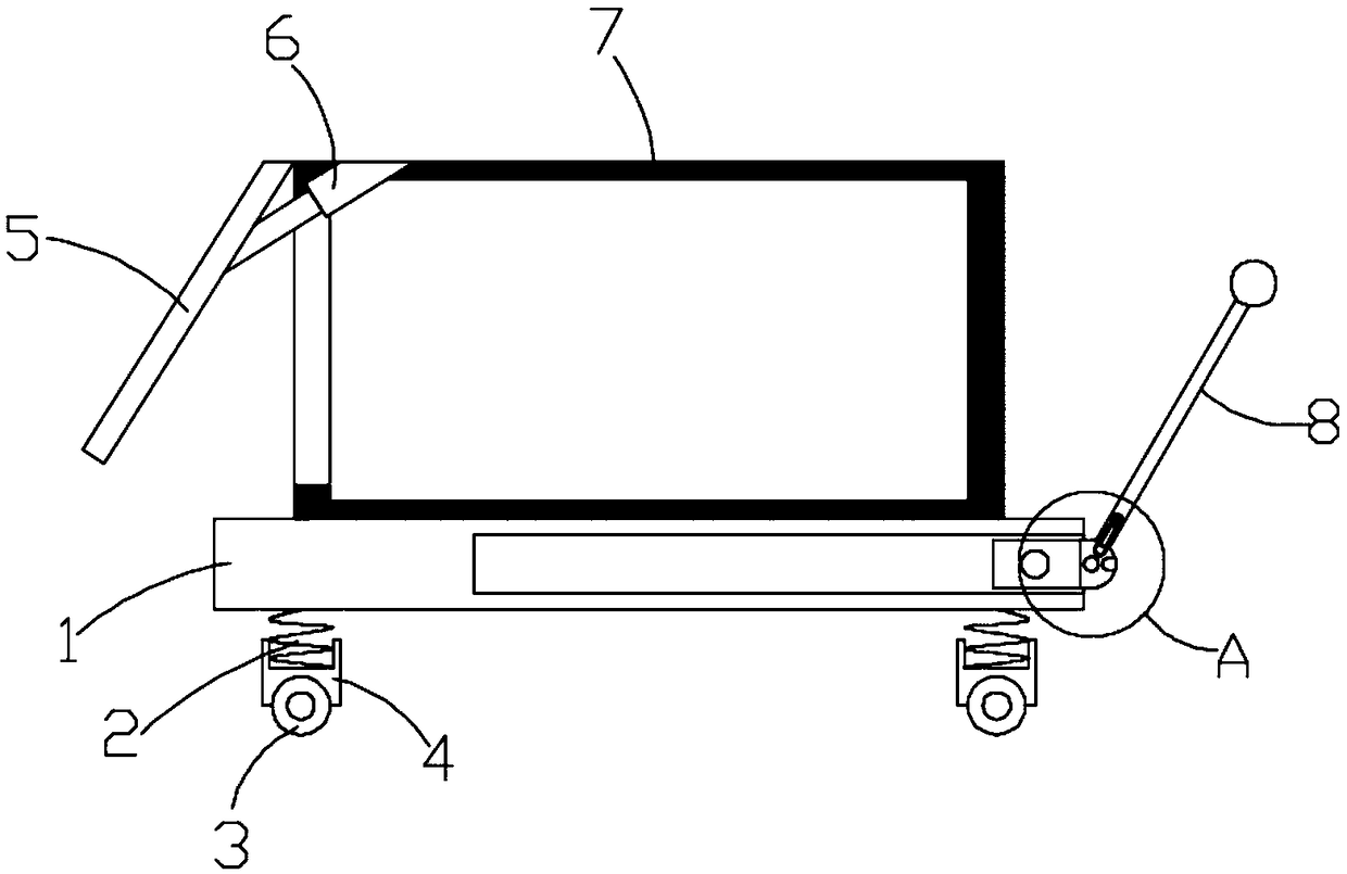 Carrying cart for garbage treatment