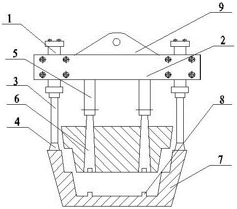 An aluminum ingot demoulding mechanism