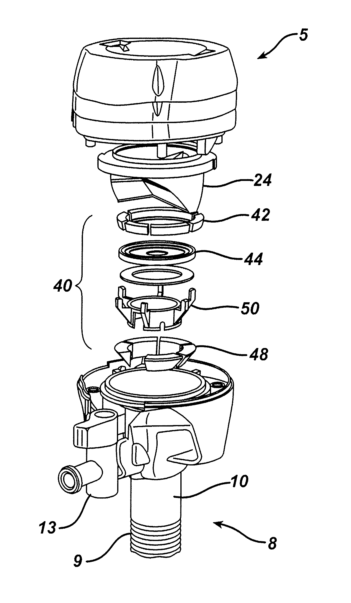 Absorbing fluids in a surgical access device
