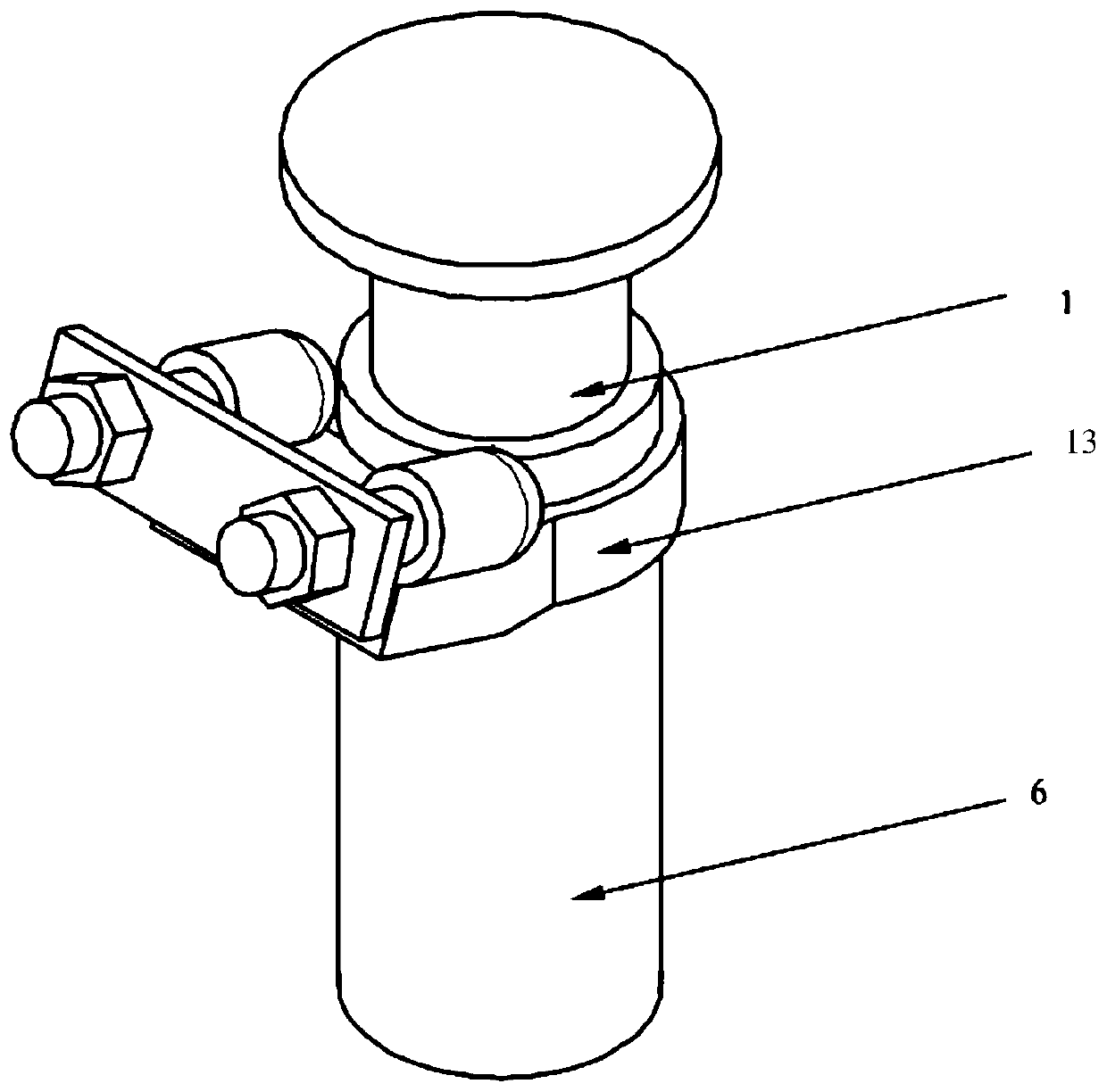 Freight train dowty retarder based on ball screw mechanism