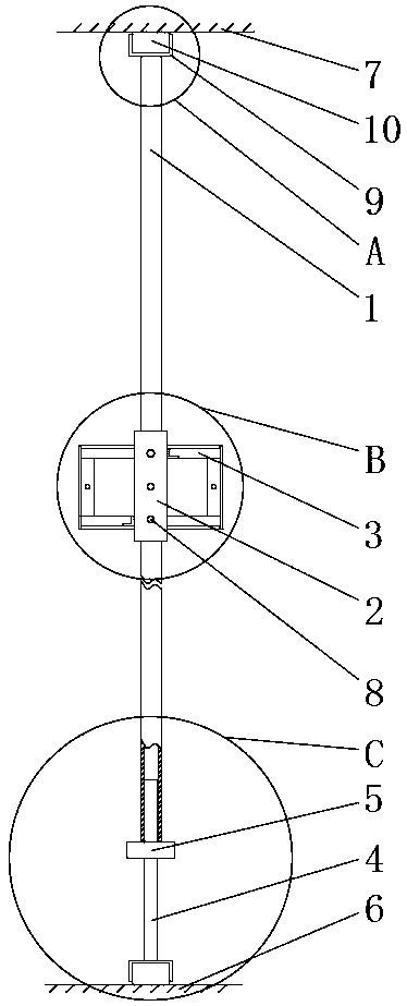 Auxiliary tooling for construction of indoor distribution box and construction method thereof