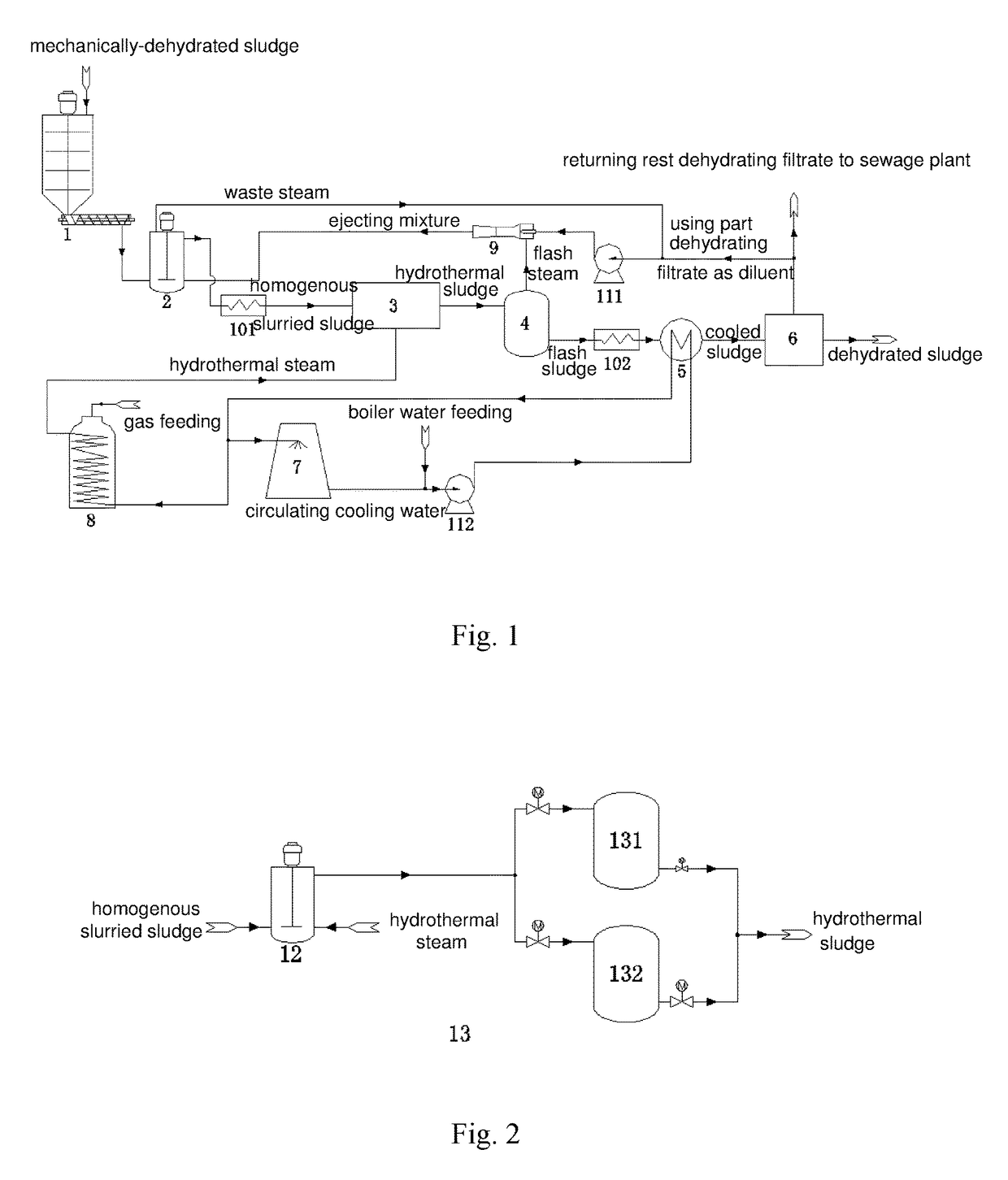 Sludge dehydrating system and method thereof based on thermal hydrolysis technology