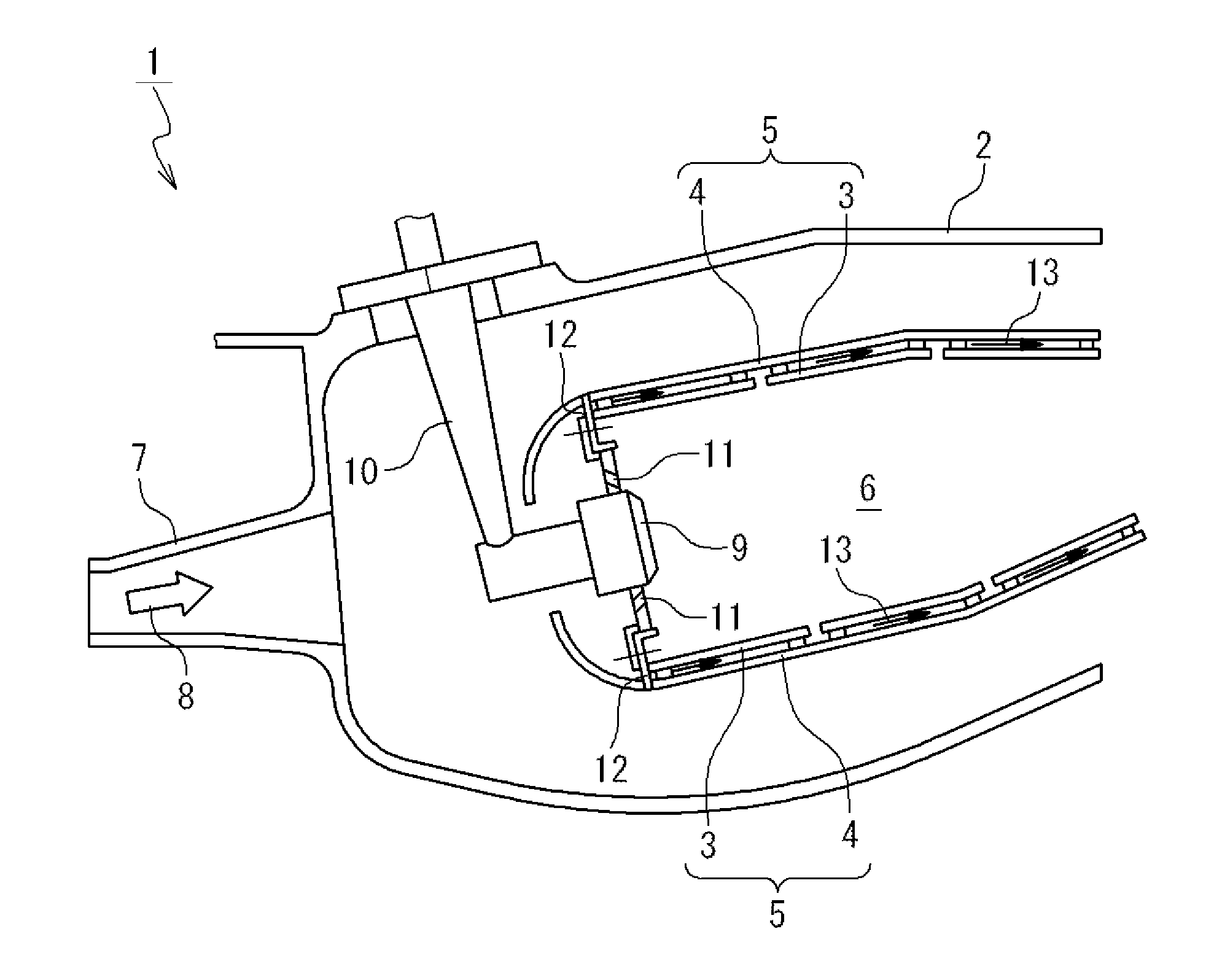 Cooling structure, gas turbine combustor and manufacturing method of cooling structure