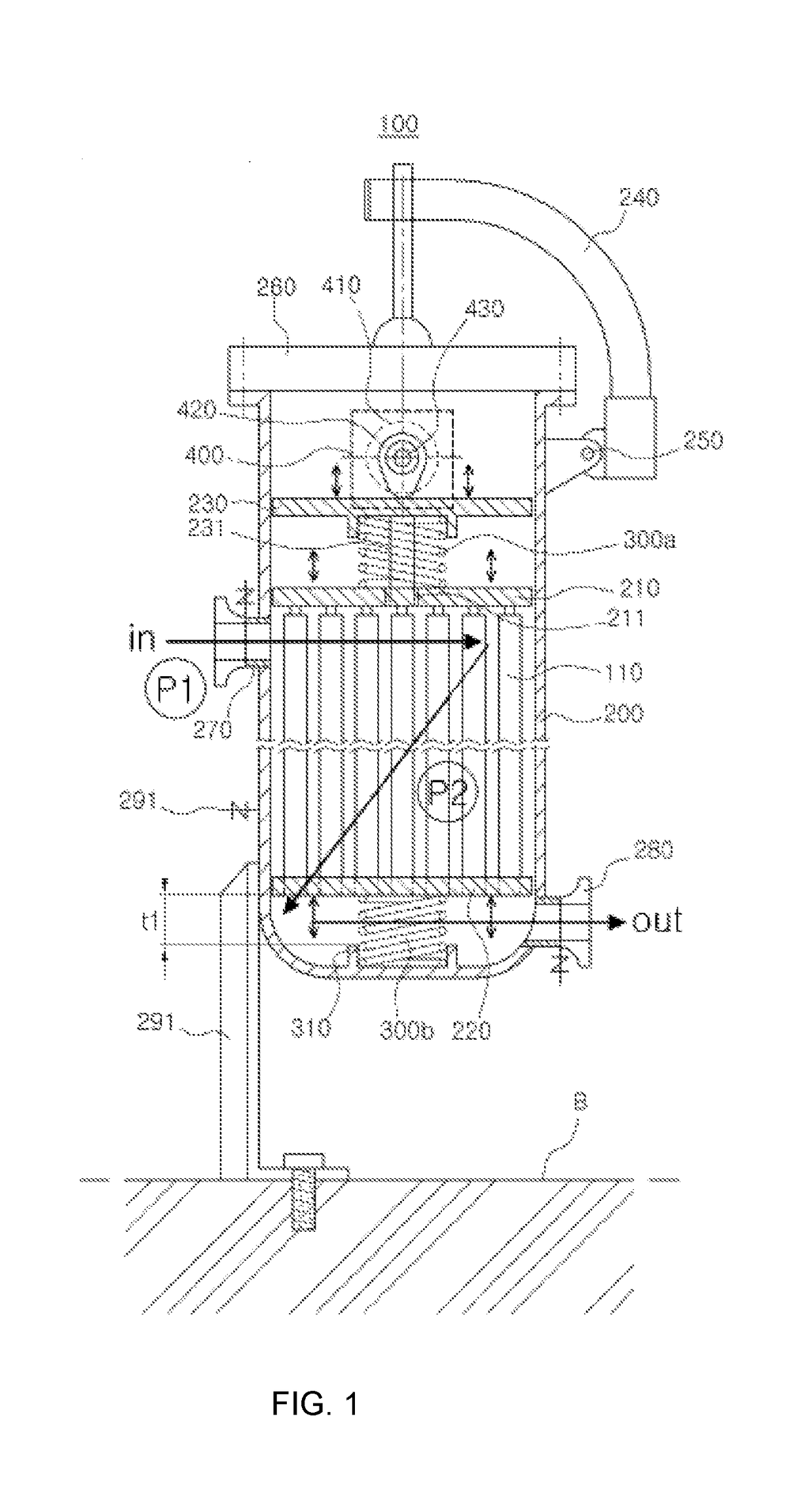Free-Fraction Filtration device And Control Method Thereof
