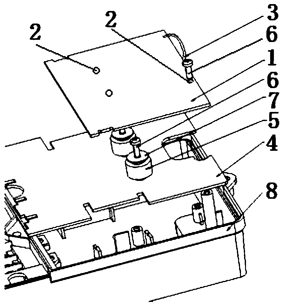 An anti-bottom plate drilling hole electricity stealing watt-hour meter