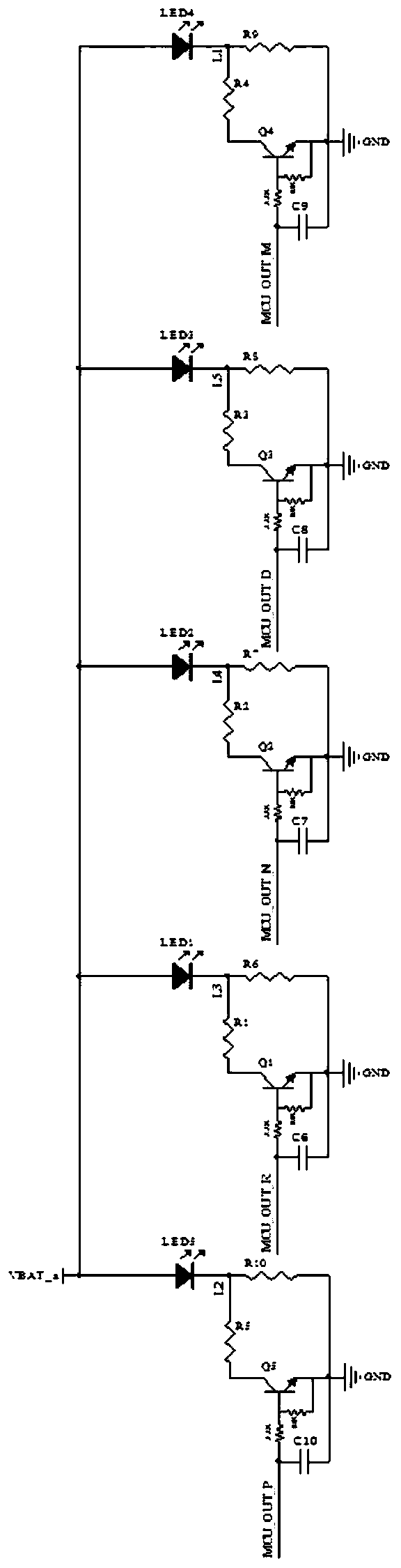 An electronic gear lever circuit for an automatic manual shifter