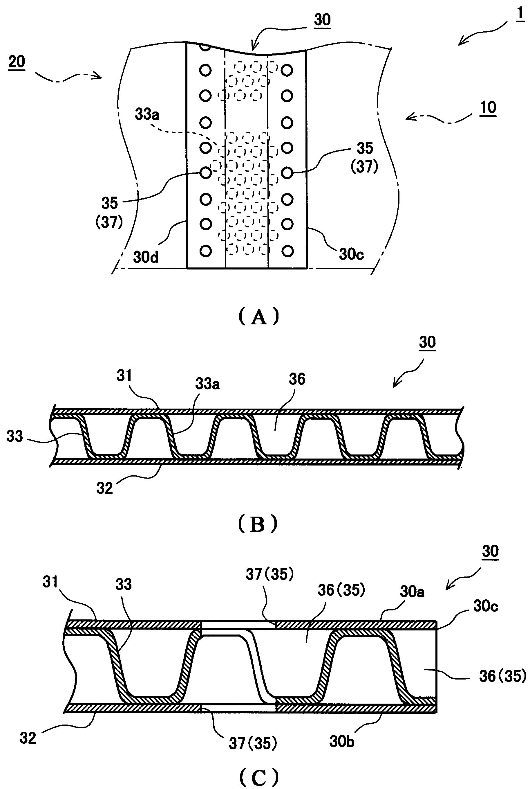Vehicle interior board and manufacturing method therefor