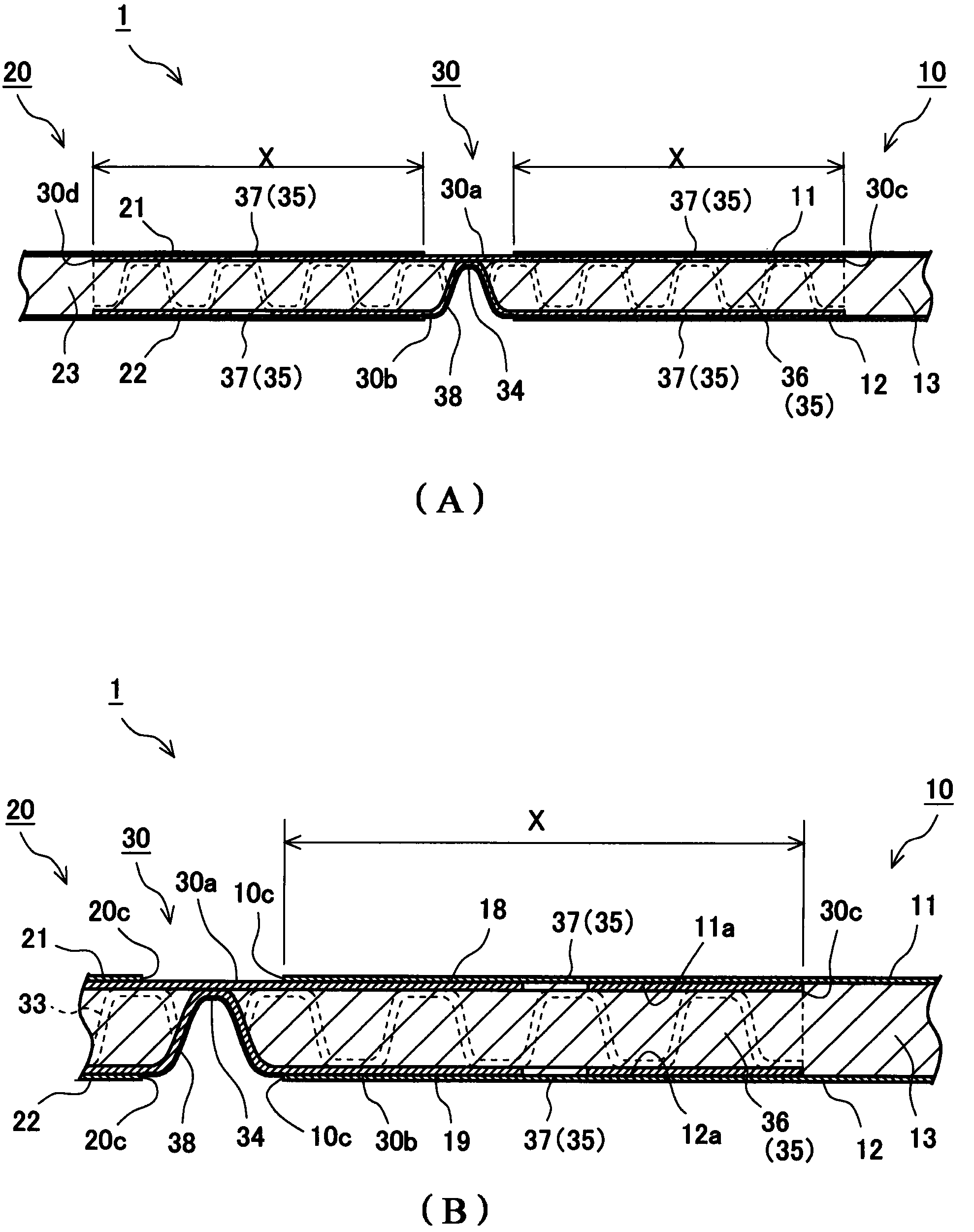 Vehicle interior board and manufacturing method therefor