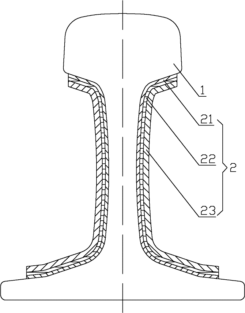 Steel rail and damping absorber thereof